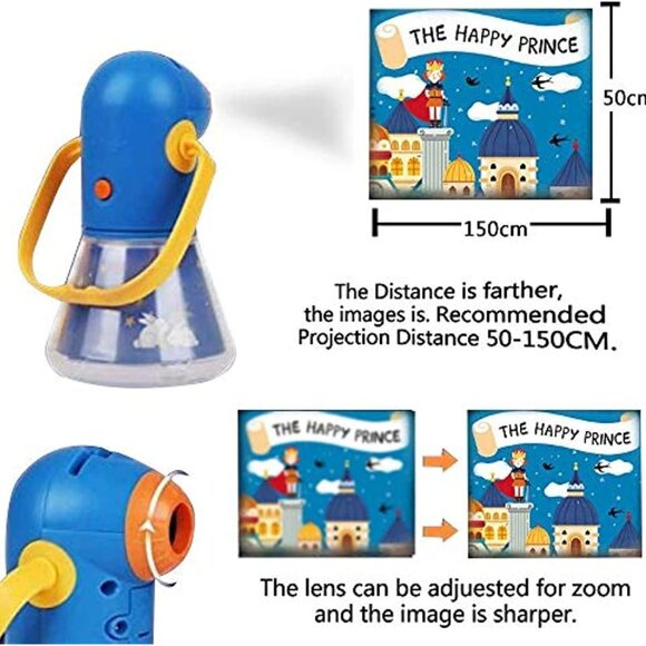 Night Lights Projector Storybook Toy, Educational Toys Gifts for 3-12 Year Old - Picture 6 of 8